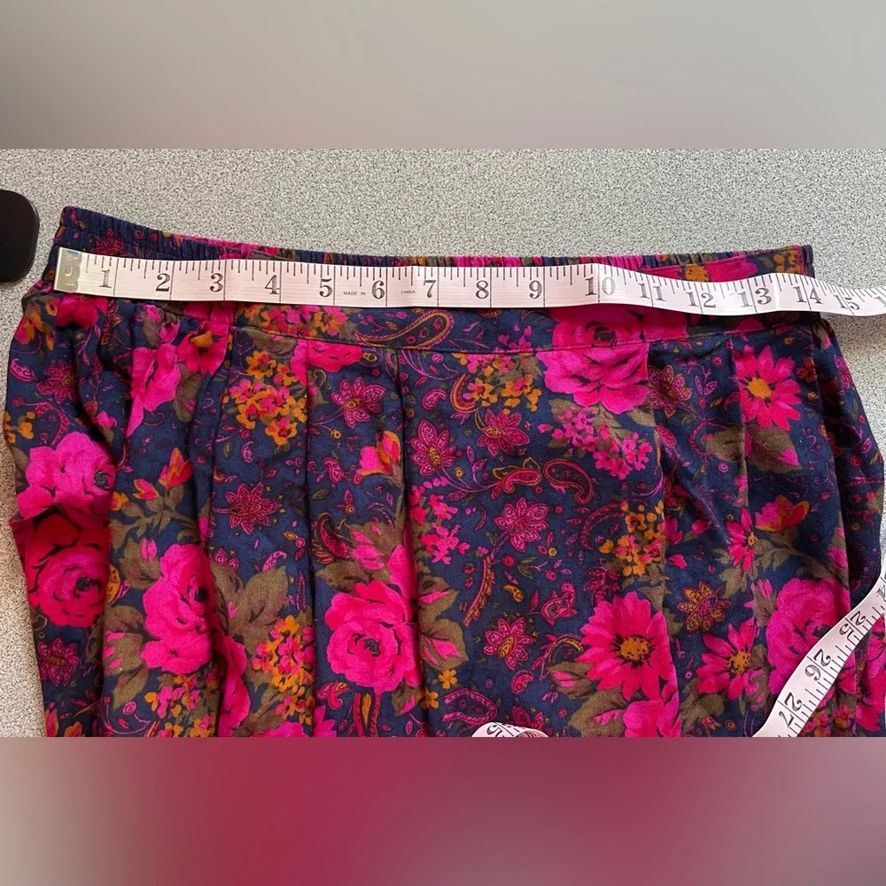 Langz Original Multi Coloured A-Line Floral Skirt - Picture 5 of 6
